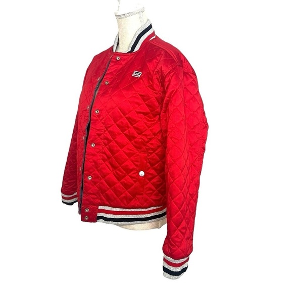 Levis Big E Premlum Reversible
Denim Satin Quilted Jean Jacket Size M - Picture 7 of 14